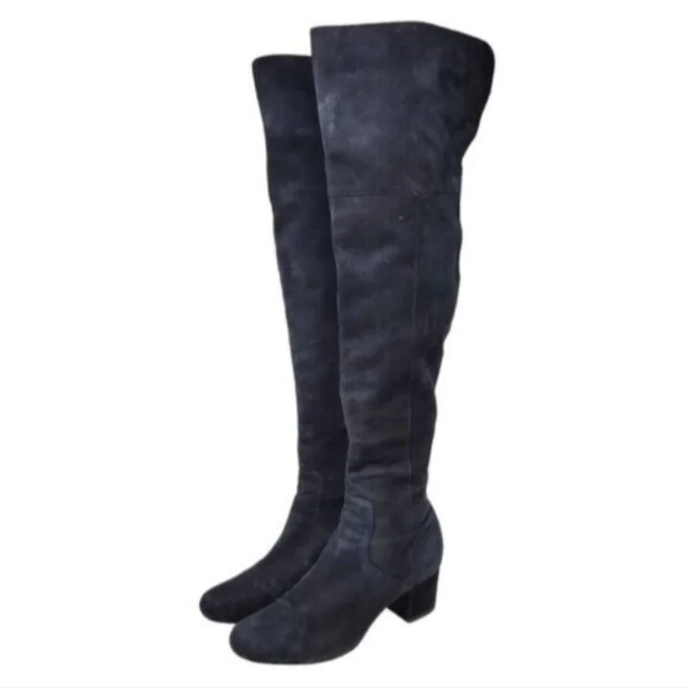 Sam Edelman | Over The knee High Suede Leather Boots Black